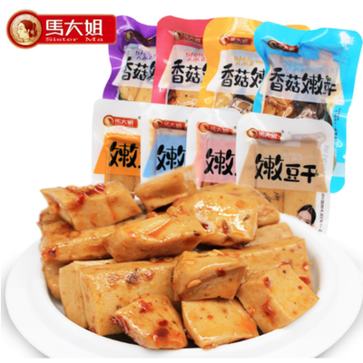 馬大姐嫩豆干 多種口味，休閑零食新選擇